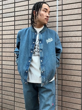 「ロンt」｜「アイテム（ジャケット/アウター）」を使った、Isshinさん（メンズ・165cm）の冬コーディネート