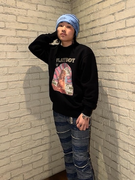「でにむ」｜「アイテム（ニットキャップ/ビーニー）」を使った、Isshinさん（メンズ・165cm）の冬コーディネート