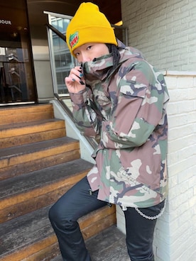 「アイテム（その他アウター）」を使った、Isshinさん（メンズ・165cm）の冬コーディネート