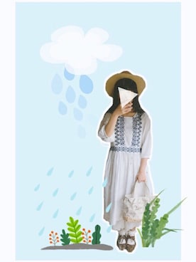 粉红碎花小熊猫さんのコーディネート