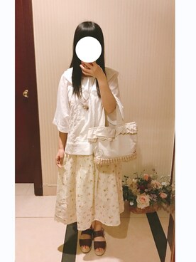 粉红碎花小熊猫さんのコーディネート