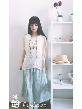 粉红碎花小熊猫さんのコーディネート