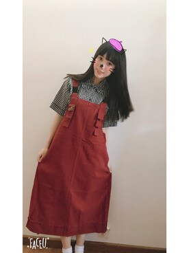 粉红碎花小熊猫さんのコーディネート