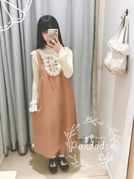 粉红碎花小熊猫さんのコーディネート