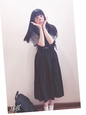 粉红碎花小熊猫さんのコーディネート