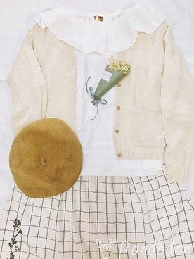 粉红碎花小熊猫さん(レディース・159cm)の秋コーディネート