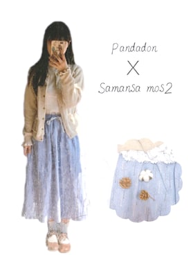 粉红碎花小熊猫さんのコーディネート