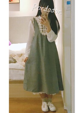 粉红碎花小熊猫さんのコーディネート