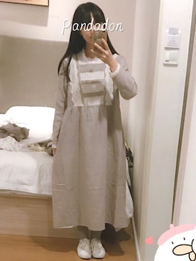 粉红碎花小熊猫さんのコーディネート