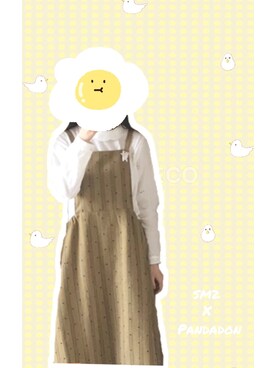 粉红碎花小熊猫さん(レディース・159cm)の秋コーディネート