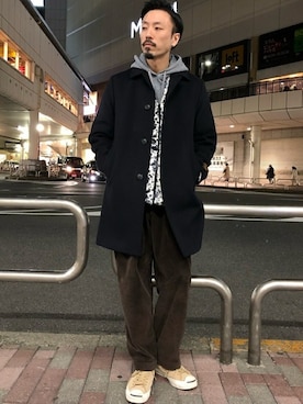 「THUMPERS BROOKLYN NYC USA（サンパース）のアイテム」を使った、ジャーナルスタンダード メンズさん（メンズ・173cm）の冬コーディネート