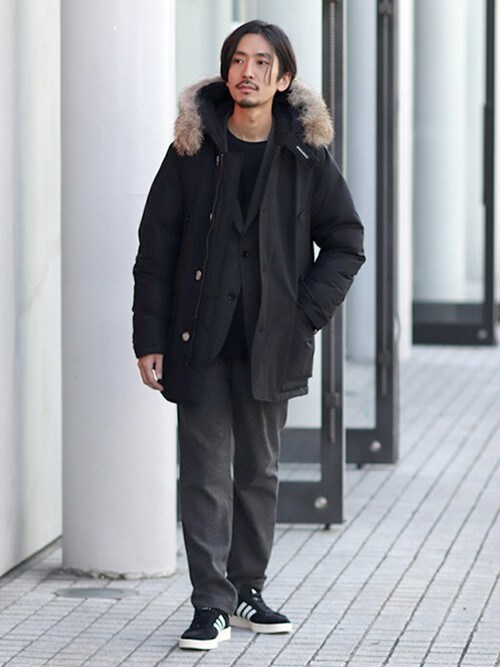 ジャーナルスタンダード メンズ Journal Standard 本社 Woolrichのダウンジャケット コートを使ったコーディネート Wear