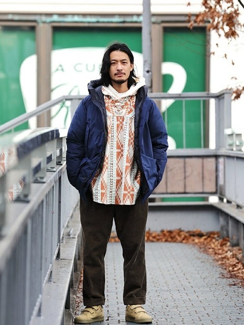 ジャーナルスタンダード メンズ Journal Standard 本社 Woolrichのダウンジャケット コートを使ったコーディネート Wear