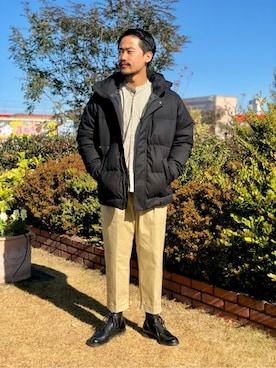 「COWDEN（カウデン）のアイテム」を使った、ジャーナルスタンダード メンズさん（メンズ・173cm）の冬コーディネート