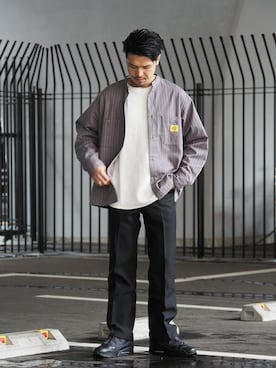 「COWDEN（カウデン）のアイテム」を使った、ジャーナルスタンダード メンズさん（メンズ・173cm）の冬コーディネート