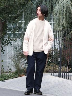 「FIVEBROTHER（ファイブブラザー）のアイテム」を使った、ジャーナルスタンダード メンズさん（メンズ・173cm）の冬コーディネート