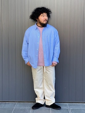 「TENBOX（テンボックス）のアイテム（パンツ）」を使った、ジャーナルスタンダード メンズさん（メンズ・173cm）の冬コーディネート