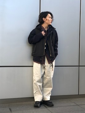 「JOURNAL STANDARD（ジャーナルスタンダード）のアイテム（マウンテンパーカー）」を使った、ジャーナルスタンダード メンズさん（メンズ・173cm）の春コーディネート