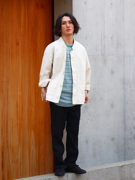 「HUF」｜「アイテム（ブルゾン）」を使った、ジャーナルスタンダード メンズさん（メンズ・173cm）の春コーディネート