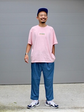 「JOURNAL STANDARD（ジャーナルスタンダード）のアイテム（帽子）」を使った、ジャーナルスタンダード メンズさん（メンズ・180cm）の夏コーディネート