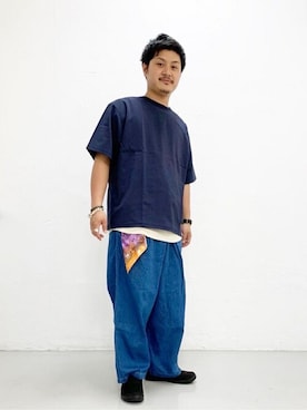 「JOURNAL STANDARD（ジャーナルスタンダード）のアイテム（財布/小物）」を使った、ジャーナルスタンダード メンズさん（メンズ・173cm）の夏コーディネート