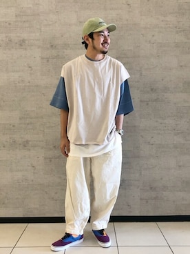 「JOURNAL STANDARD（ジャーナルスタンダード）のアイテム（帽子）」を使った、ジャーナルスタンダード メンズさん（メンズ・177cm）の秋コーディネート