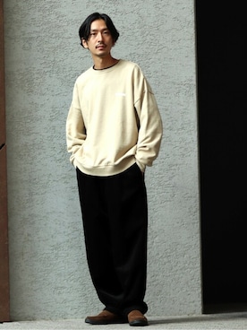 「MANEBU（マネブ）のアイテム（ローファー）」を使った、ジャーナルスタンダード メンズさん（メンズ・173cm）の秋コーディネート