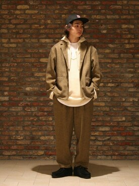 「JOURNAL STANDARD（ジャーナルスタンダード）のアイテム（帽子）」を使った、ジャーナルスタンダード メンズさん（メンズ・168cm）の秋コーディネート