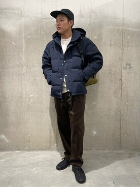 「JOURNAL STANDARD（ジャーナルスタンダード）のアイテム（帽子）」を使った、ジャーナルスタンダード メンズさん（メンズ・176cm）の秋コーディネート