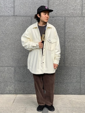 「JOURNAL STANDARD（ジャーナルスタンダード）のアイテム（帽子）」を使った、ジャーナルスタンダード メンズさん（メンズ・167cm）の冬コーディネート