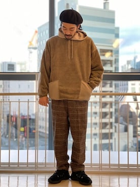 「Danner（ダナー）のアイテム（スニーカー）」を使った、ジャーナルスタンダード メンズさん（メンズ・175cm）の冬コーディネート