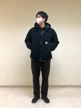 「Carhartt WIP（カーハートダブリューアイピー）のアイテム（ブルゾン）」を使った、ジャーナルスタンダード メンズさん（メンズ・182cm）の冬コーディネート