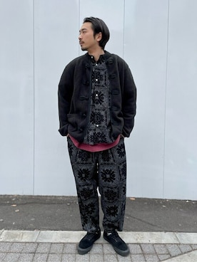 「Snow Peak（スノーピーク）のアイテム（ブルゾン）」を使った、ジャーナルスタンダード メンズさん（メンズ・177cm）の冬コーディネート