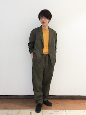 「JOURNAL STANDARD（ジャーナルスタンダード）のアイテム（セットアップ）」を使った、ジャーナルスタンダード メンズさん（メンズ・175cm）の冬コーディネート