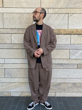 「JOURNAL STANDARD（ジャーナルスタンダード）のアイテム（セットアップ）」を使った、ジャーナルスタンダード メンズさん（メンズ・173cm）の春コーディネート