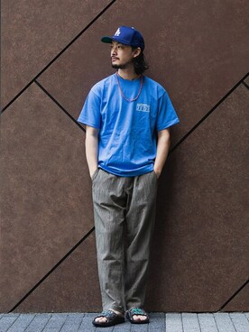 「JOURNAL STANDARD（ジャーナルスタンダード）のアイテム（アクセサリー）」を使った、ジャーナルスタンダード メンズさん（メンズ・177cm）の春コーディネート