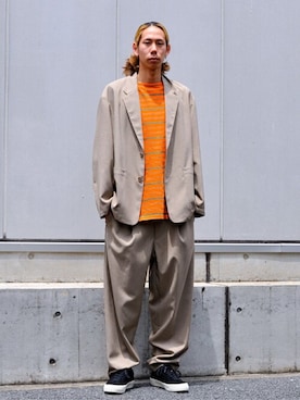 「JOURNAL STANDARD（ジャーナルスタンダード）のアイテム（セットアップ）」を使った、ジャーナルスタンダード メンズさん（メンズ・175cm）の春コーディネート