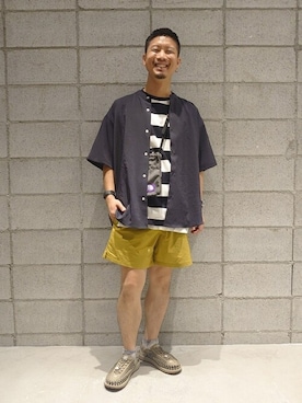 「KEEN（キーン）のアイテム（シューズ）」を使った、ジャーナルスタンダード メンズさん（メンズ・168cm）の夏コーディネート