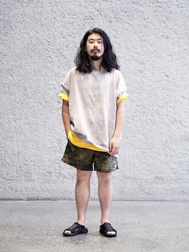 「KEEN（キーン）のアイテム（シューズ）」を使った、ジャーナルスタンダード メンズさん（メンズ・170cm）の夏コーディネート