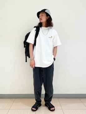 「KEEN（キーン）のアイテム（シューズ）」を使った、ジャーナルスタンダード メンズさん（メンズ・174cm）の夏コーディネート