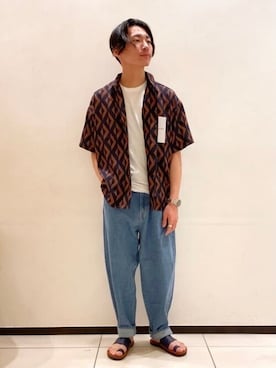 「SAVE KHAKI UNITED（セーブカーキユナイテッド）のアイテム」を使った、ジャーナルスタンダード メンズさん（メンズ・169cm）の夏コーディネート