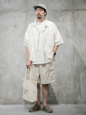 「JOURNAL STANDARD（ジャーナルスタンダード）のアイテム（アクセサリー）」を使った、ジャーナルスタンダード メンズさん（メンズ・182cm）の夏コーディネート