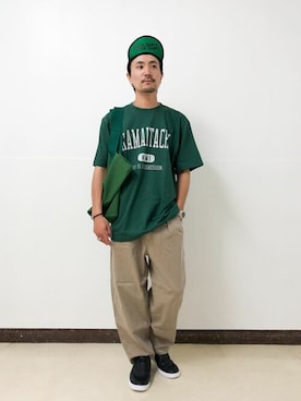 「Reebok（リーボック）のアイテム（スリッポン）」を使った、ジャーナルスタンダード メンズさん（メンズ・174cm）の夏コーディネート