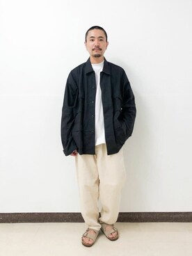 「ROTHCO（ロスコ）のアイテム（ミリタリージャケット）」を使った、ジャーナルスタンダード メンズさん（メンズ・174cm）の秋コーディネート