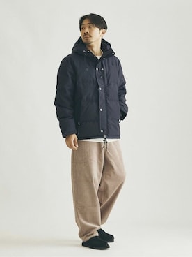 「suicoke（スイコック）のアイテム（スリッポン）」を使った、ジャーナルスタンダード メンズさん（メンズ・177cm）の秋コーディネート