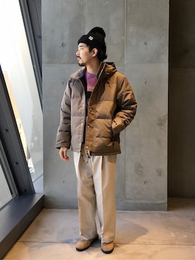 「ニットキャップ」｜「アイテム（スラックス）」を使った、ジャーナルスタンダード メンズさん（メンズ・165cm）の秋コーディネート
