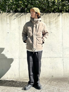 「ダブルニーパンツ」｜ジャーナルスタンダード メンズさん（メンズ・175cm）の秋コーディネート