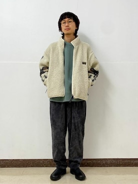 「PENDLETON（ペンドルトン）のアイテム（ブルゾン）」を使った、ジャーナルスタンダード メンズさん（メンズ・165cm）の秋コーディネート