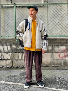 「PENDLETON（ペンドルトン）のアイテム（ブルゾン）」を使った、ジャーナルスタンダード メンズさん（メンズ・172cm）の秋コーディネート