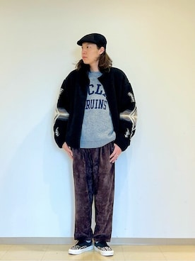 「PENDLETON（ペンドルトン）のアイテム（ブルゾン）」を使った、ジャーナルスタンダード メンズさん（メンズ・172cm）の秋コーディネート